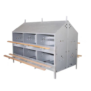 Automatic egg laying box for poultry and laying hens