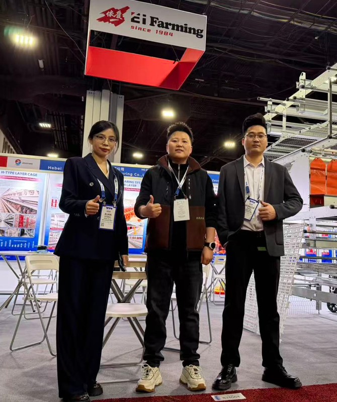 Group photo of ZEUSYANG team at IPPE 2026 poultry expo